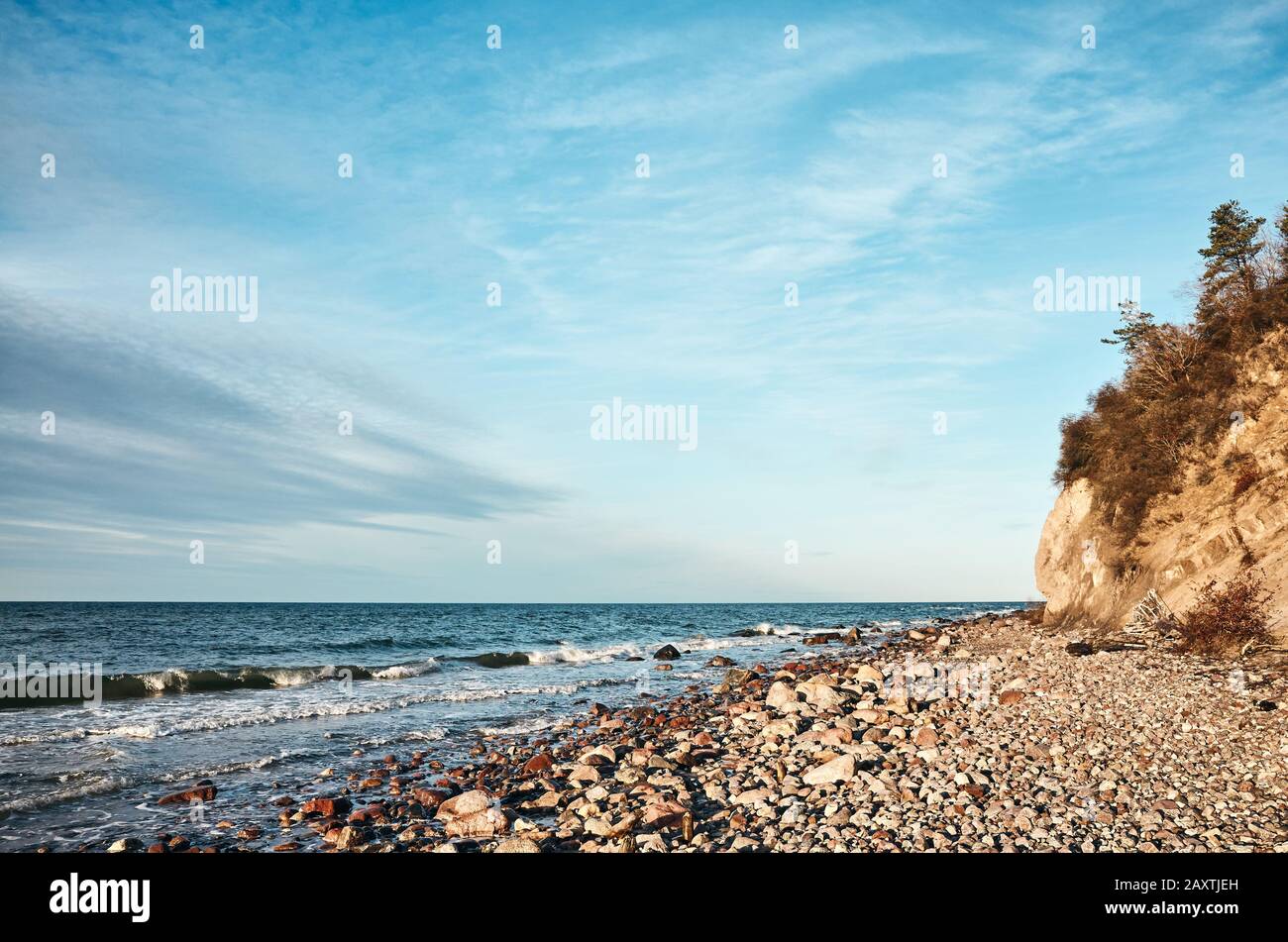 Strand im Nationalpark Wolin, Polen. Stockfoto