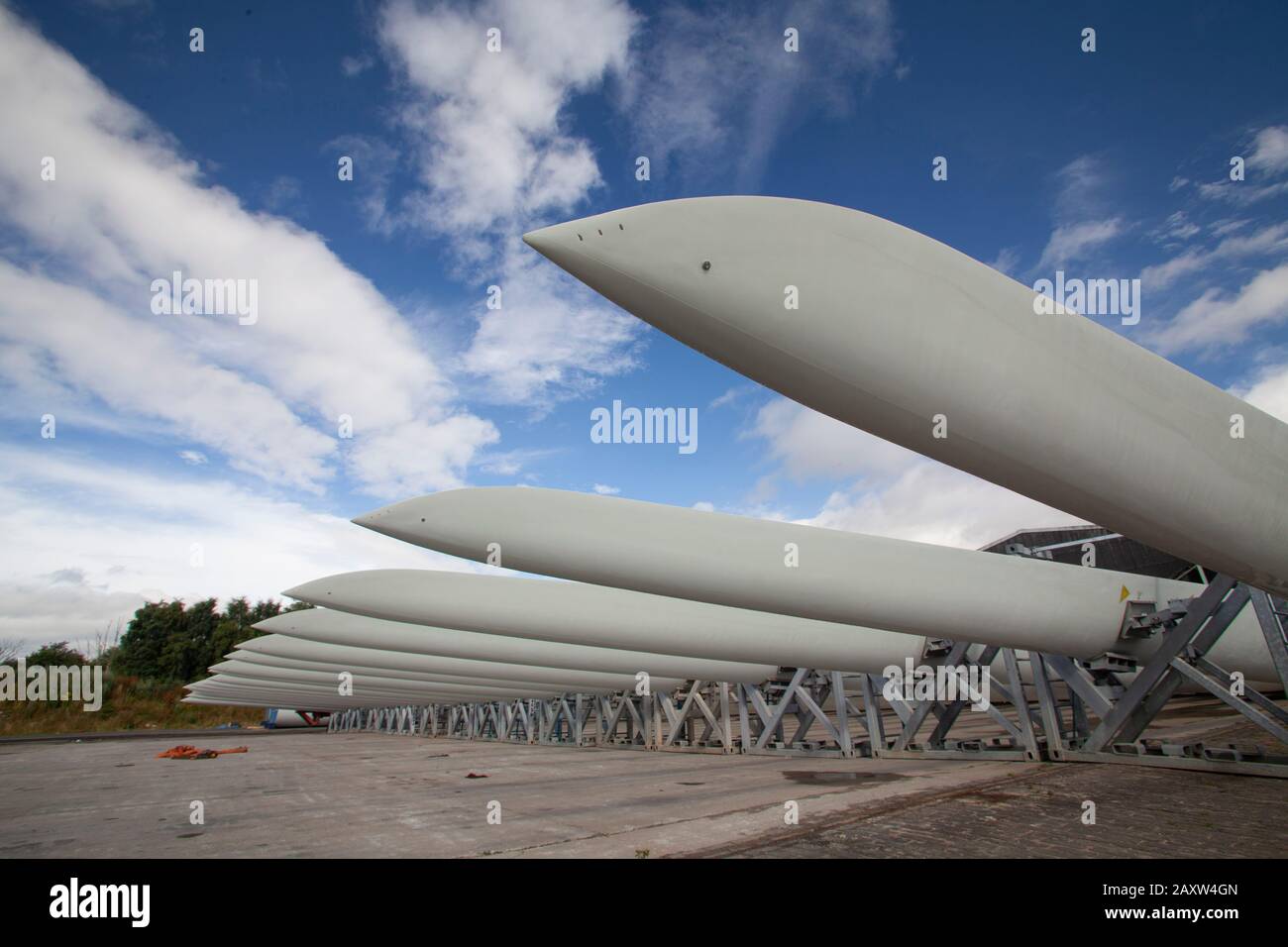 Wind-Turbine-Klinge Stockfoto