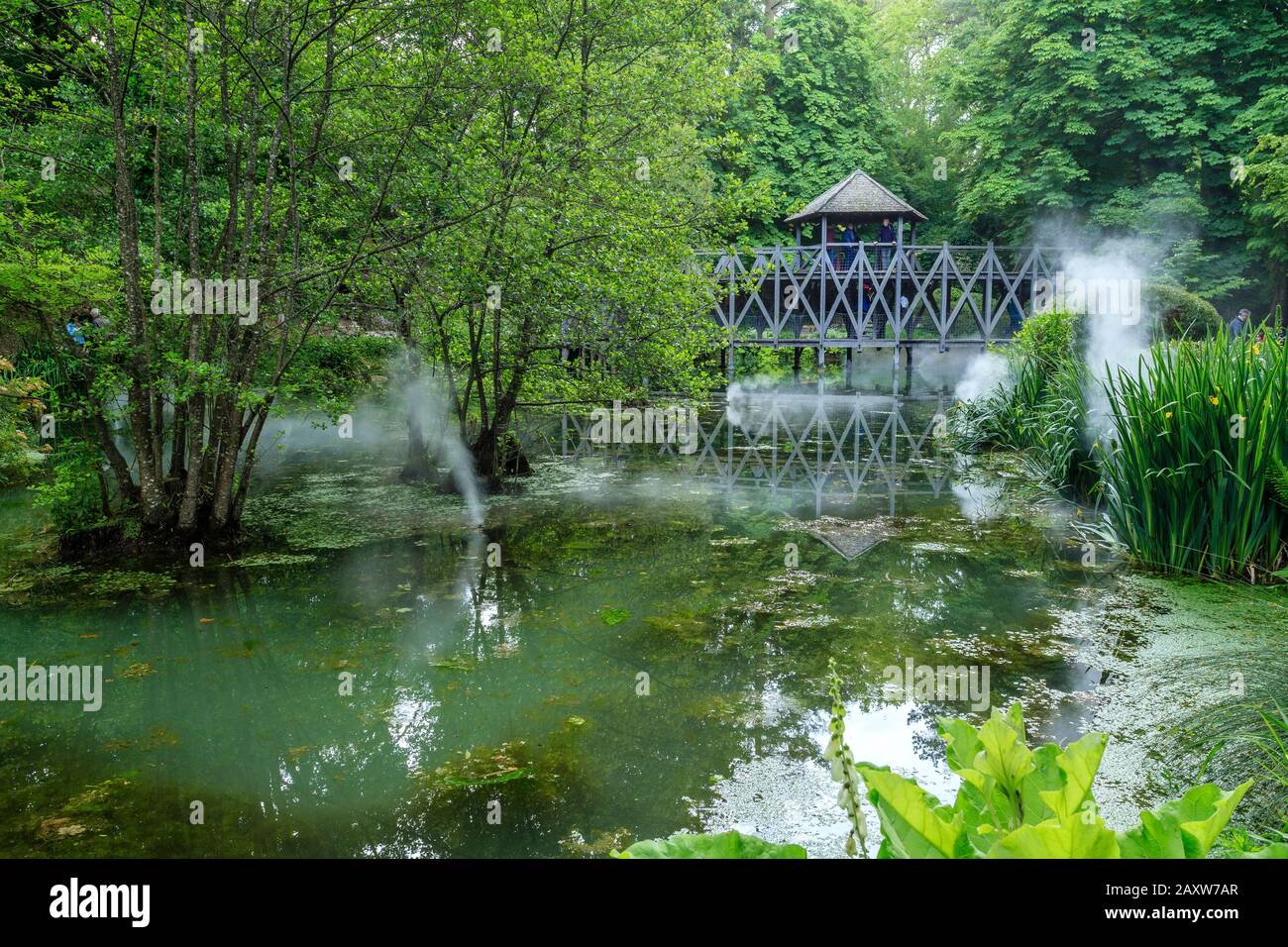 Frankreich, Indre et Loire-Tal, das von der UNESCO zum Weltkulturerbe ernannt wurde, Amboise, Chateau du Clos Lucé Park and Gardens, der Jardin de Leonards, The Le Stockfoto