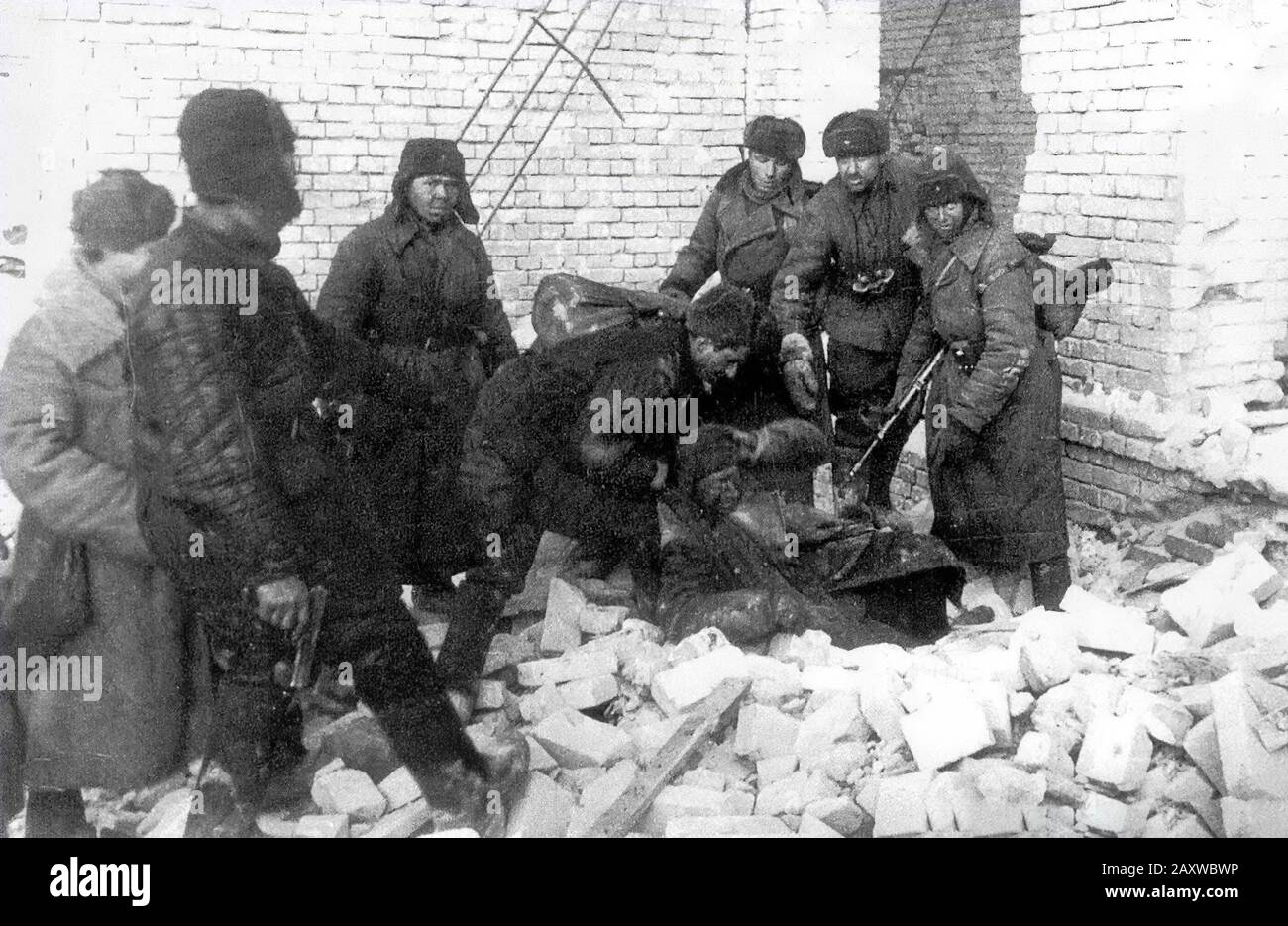 Blutige Schlacht an der Ostfront in Russland im Zweiten Weltkrieg Stockfoto