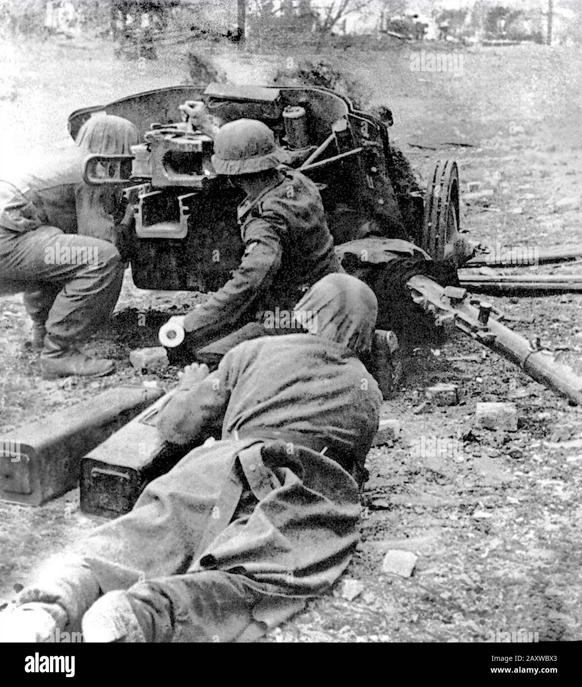 Blutige Schlacht an der Ostfront in Russland im Zweiten Weltkrieg Stockfoto