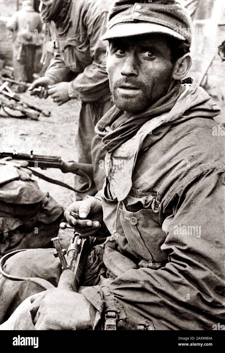 Blutige Schlacht an der Ostfront in Russland im Zweiten Weltkrieg Stockfoto