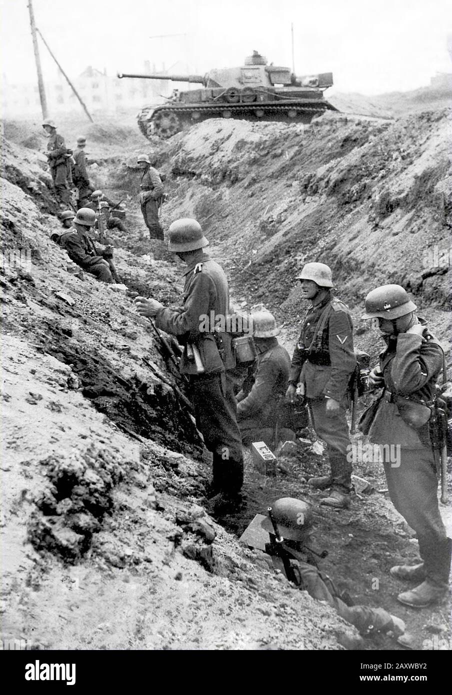 Blutige Schlacht an der Ostfront in Russland im Zweiten Weltkrieg Stockfoto