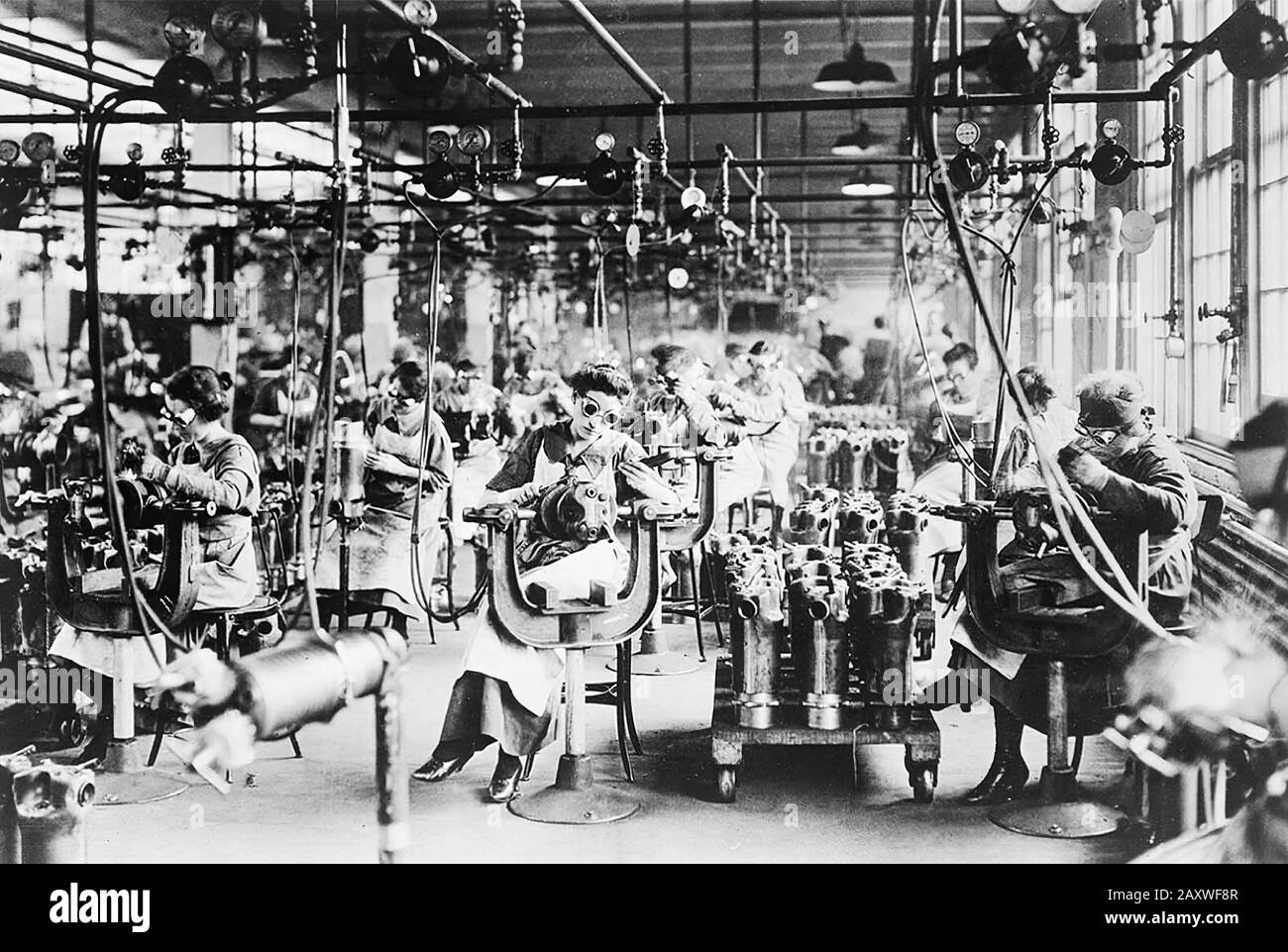 Technologie und die Waffen des Ersten Weltkriegs, 1914-1918 Stockfoto