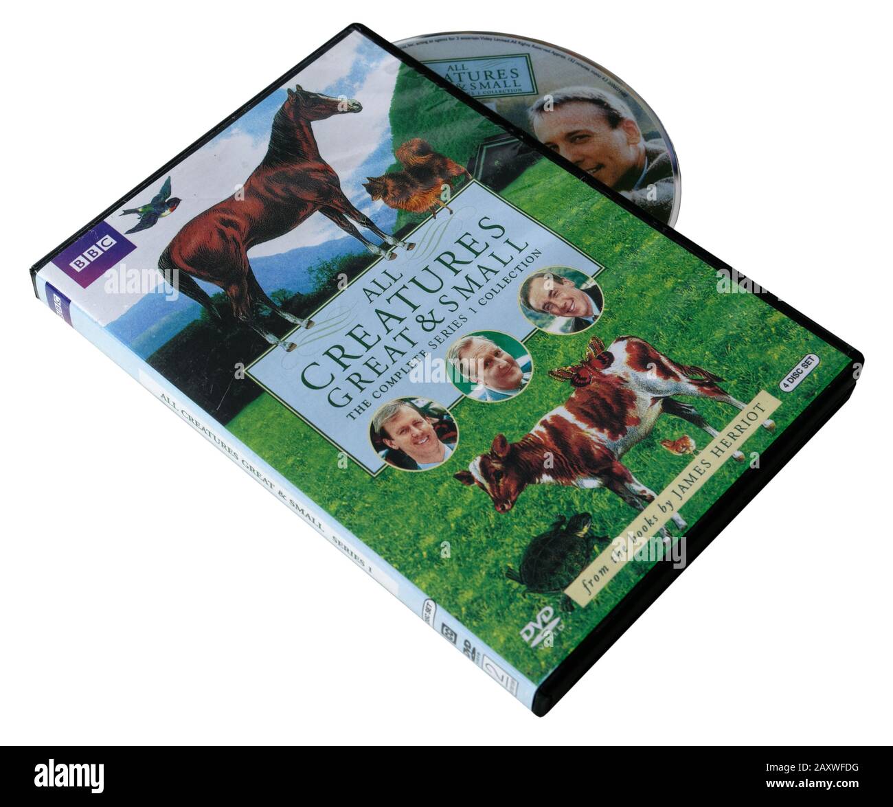 Alle Creatures Great und Kleine BBC-Serien auf DVD Stockfoto