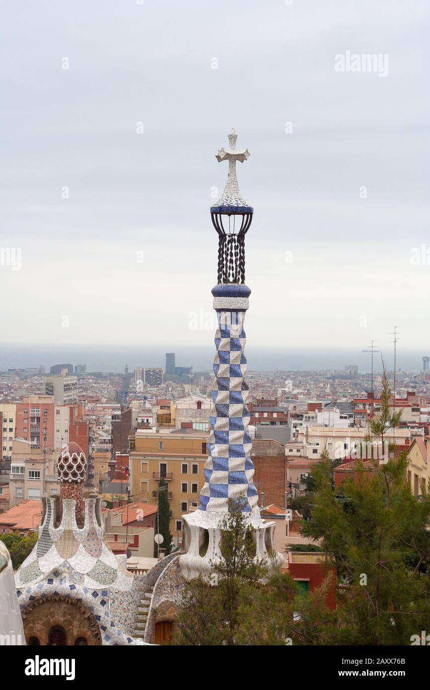 Barcelona-Park Gaudi Stockfoto
