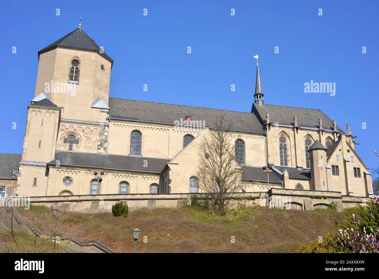 St. Vitus Münster, Teil des historischen Klosters in Mönchengladbach Stockfoto