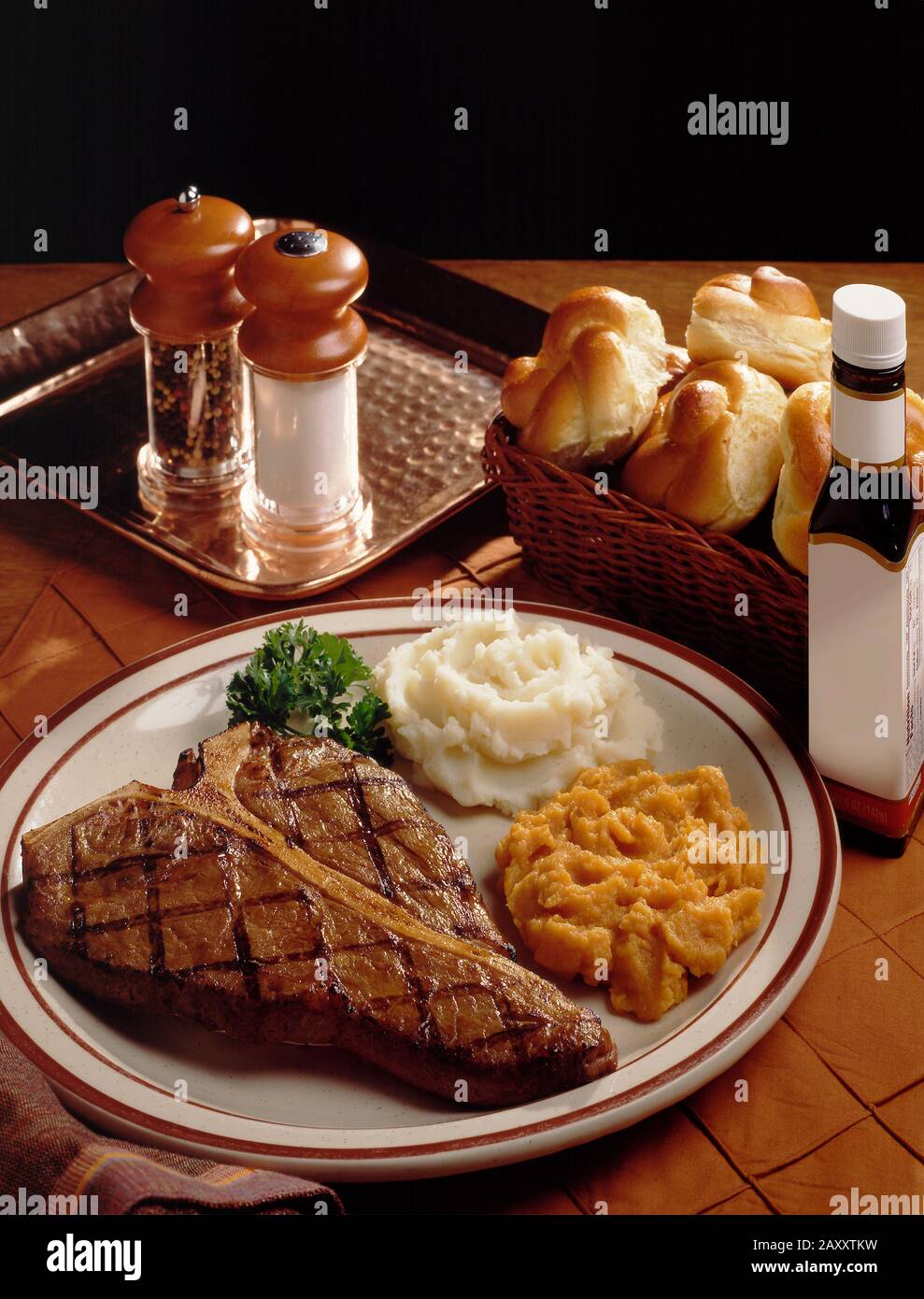 Steak-Dinner Stockfoto