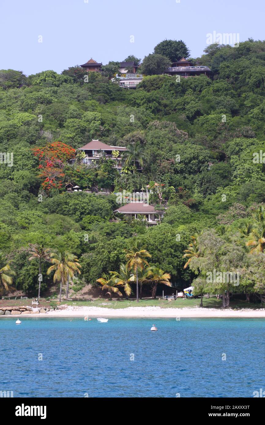 Mustique Stockfoto