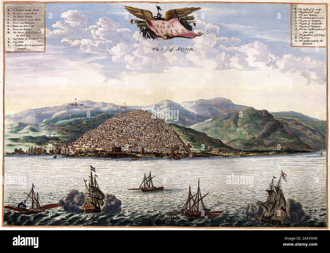 Algier 1680 Stockfoto