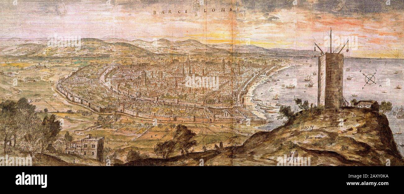 Barcelona 1563 Stockfoto