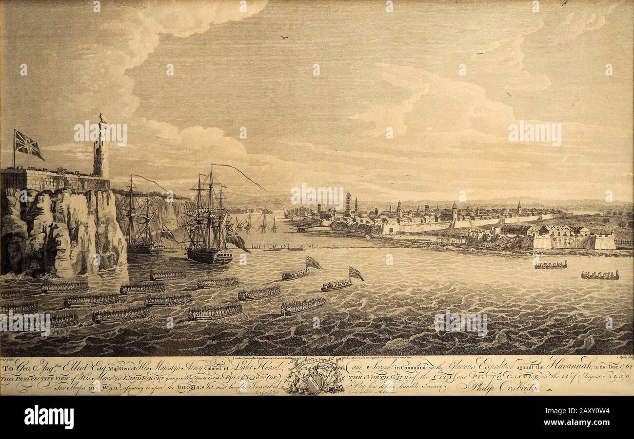 Havanna 1762 Stockfoto