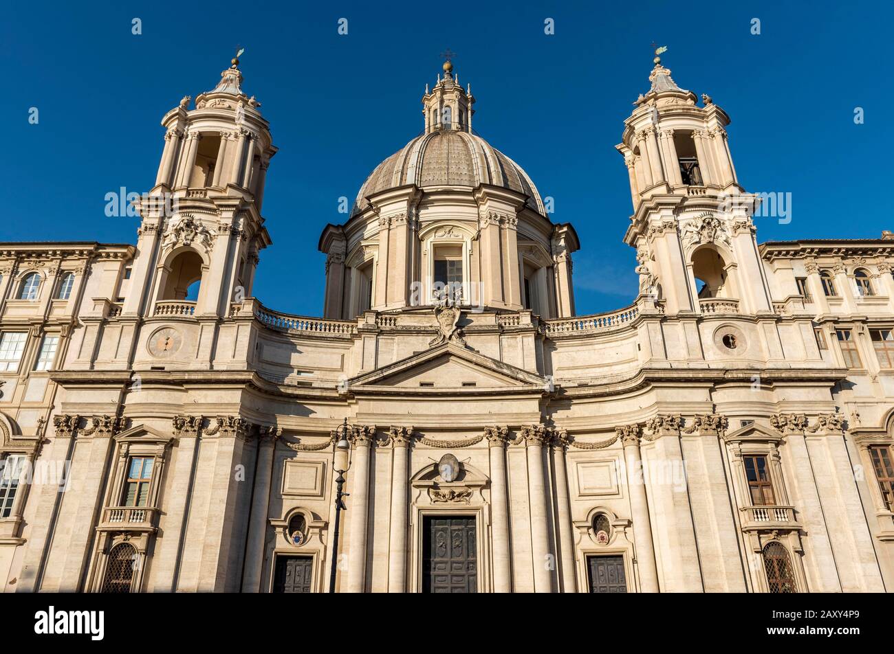 Sant'Agnese in Agone Kirche, Piazza Navona, Rom, Italien Stockfoto