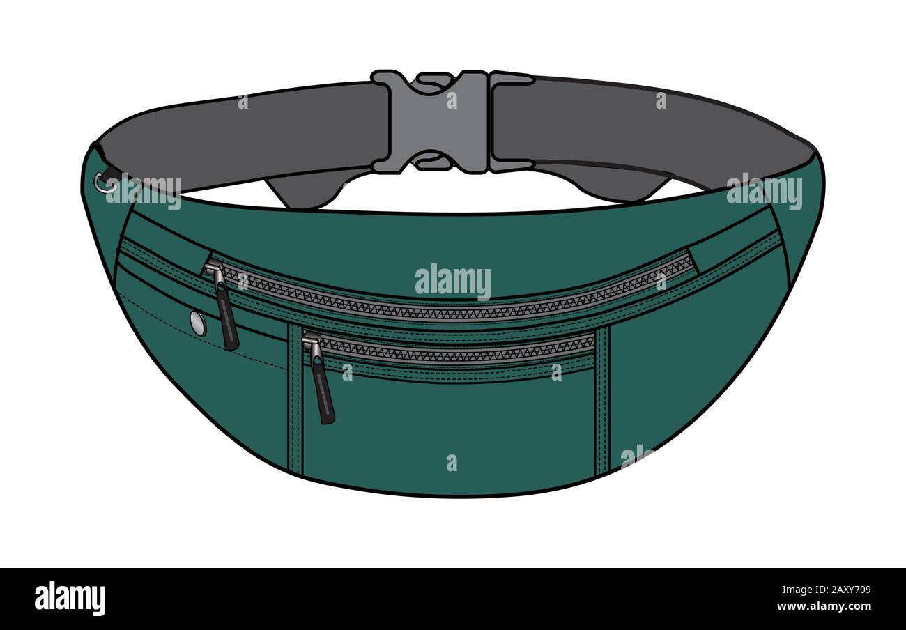 Abbildung: Kindertasche (Taillenetui) Stock Vektor