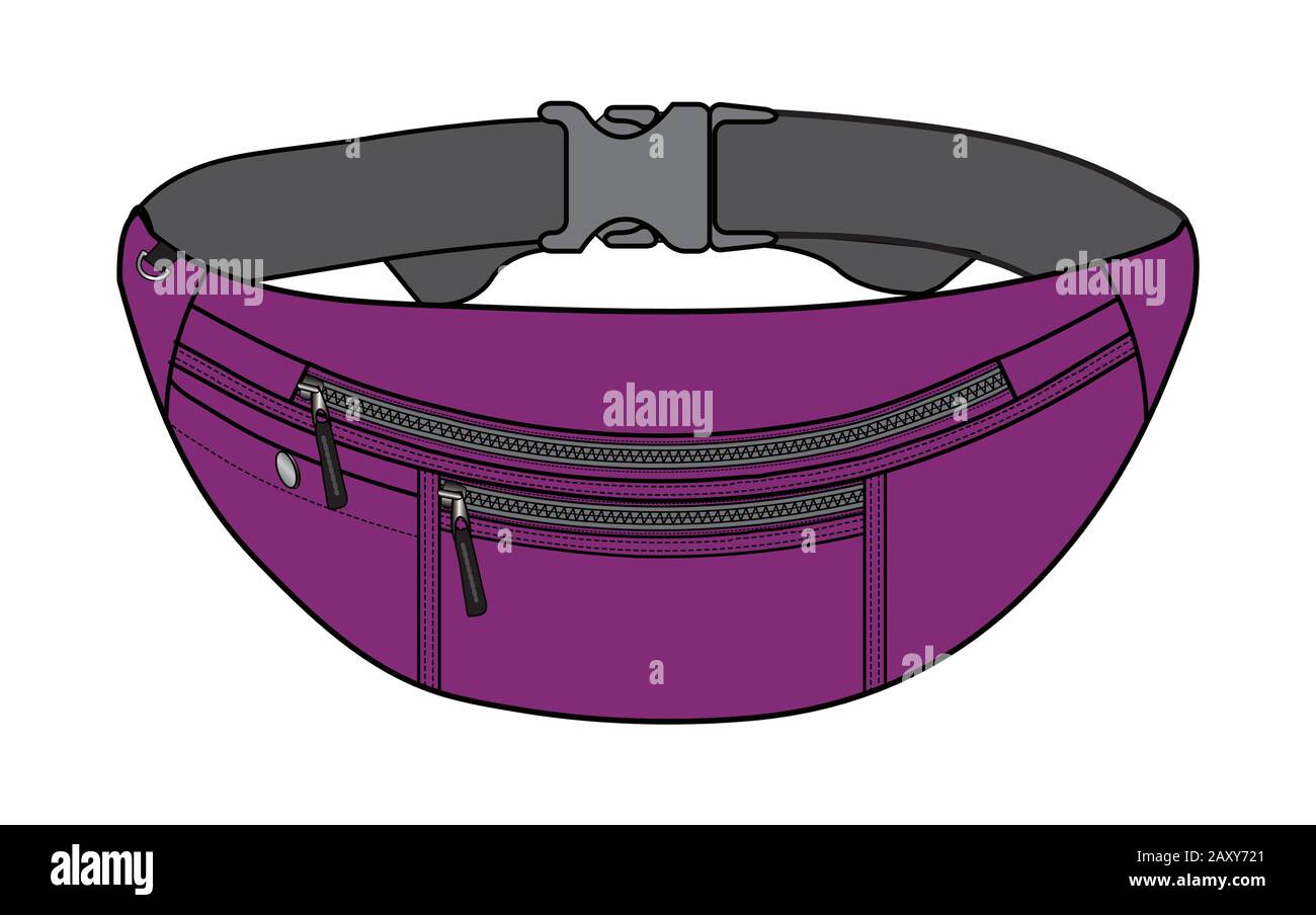 Abbildung: Kindertasche (Taillenetui) Stock Vektor