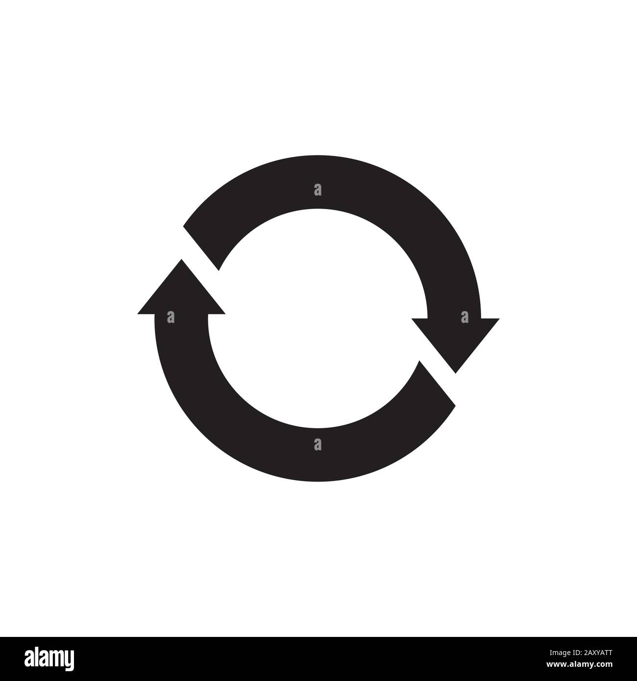 Abbildung des Symbols zum Neuladen/Wiederverwenden Stock Vektor