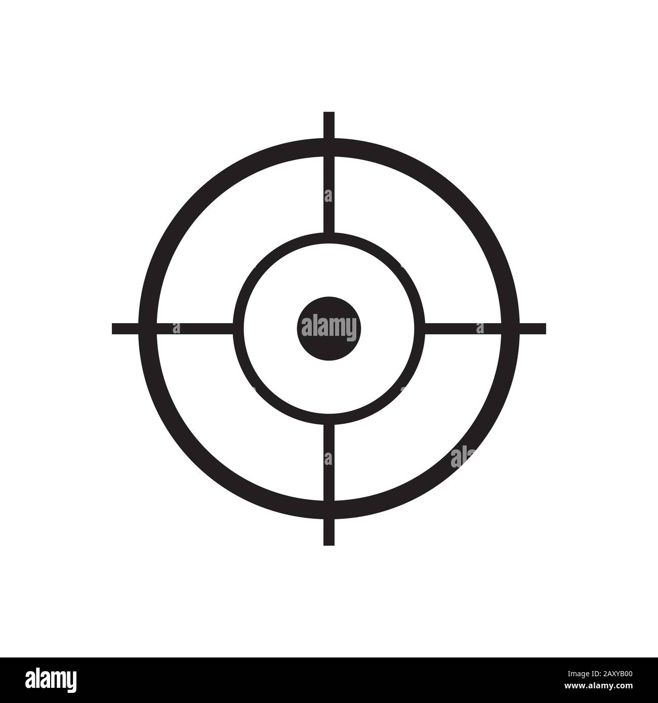 Abbildung des Zielsymbols Stock Vektor