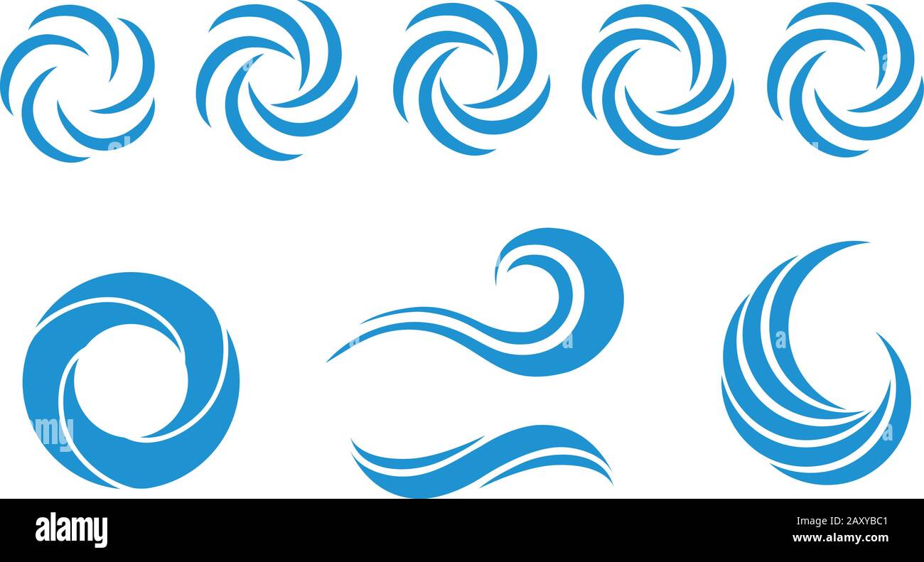Abbildung mit dem Logo "Wave/Whirlpool" Stock Vektor