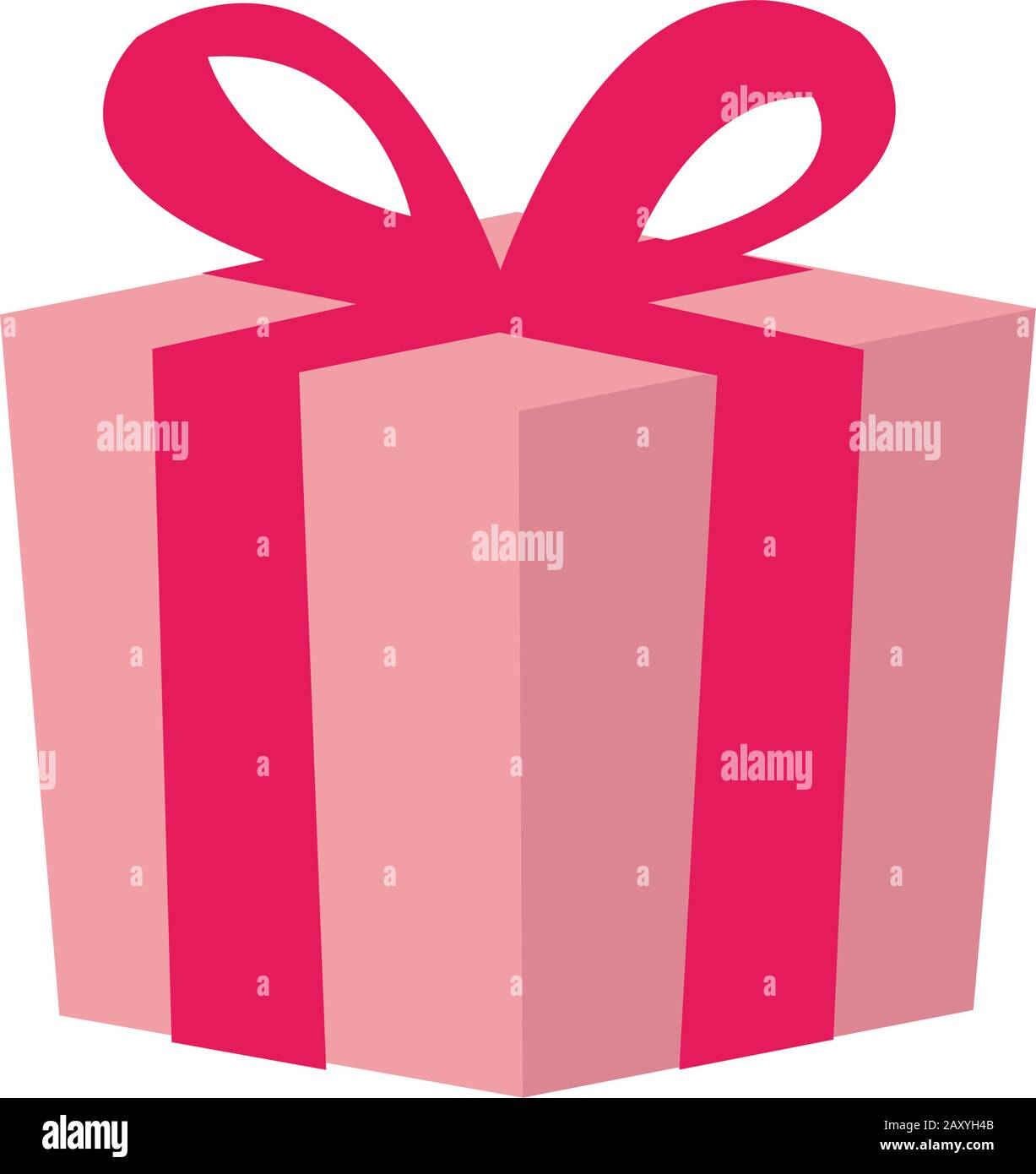Geschenkbox ( Geschenkbox ) - Abbildung flacher Vektoren Stock Vektor
