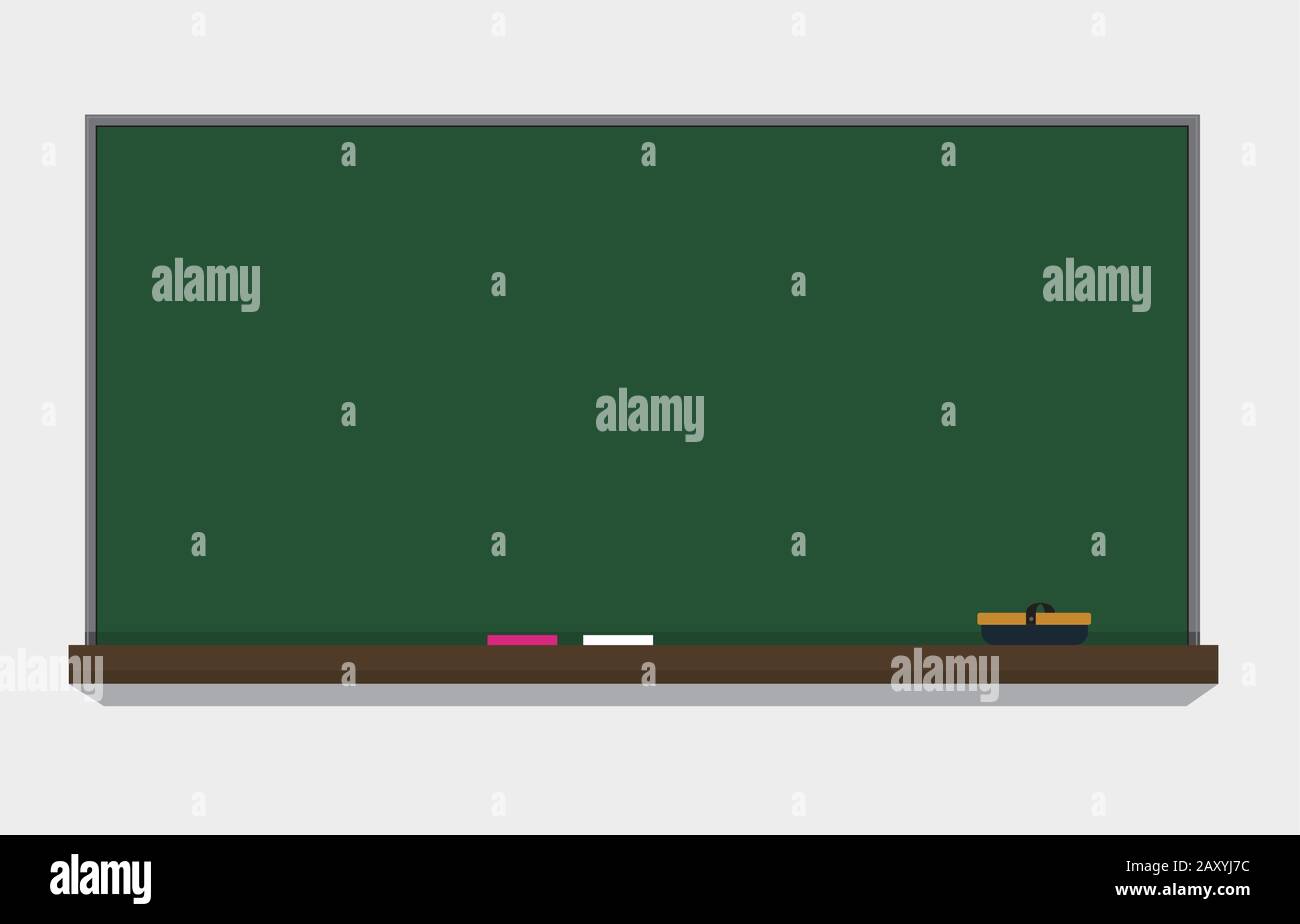 Darstellung der Vektoren auf der Tafel Stock Vektor