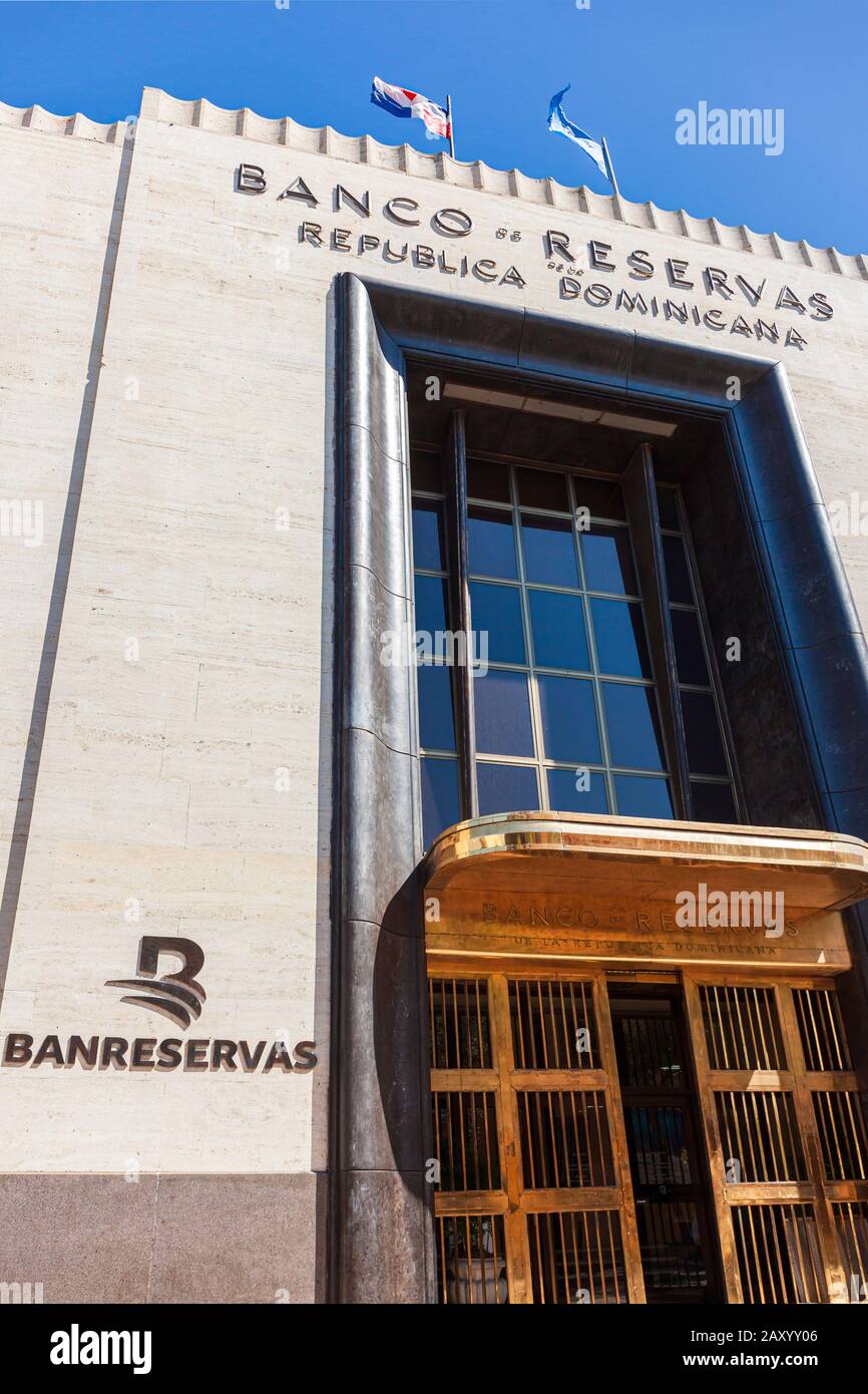 Banco de Reservas oder BanReservas, Santo Domingo, Dominikanische Republik. Stockfoto