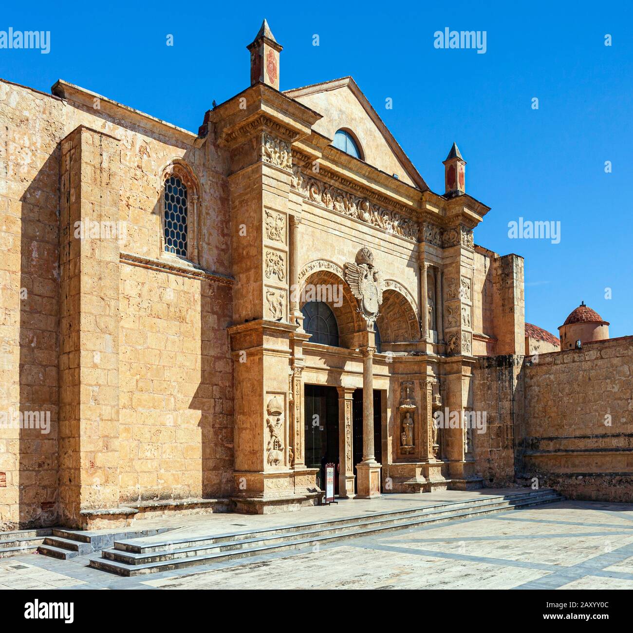 Kathedrale Santa María la Menor, Santo Domingo, Dominikanische Republik. Stockfoto