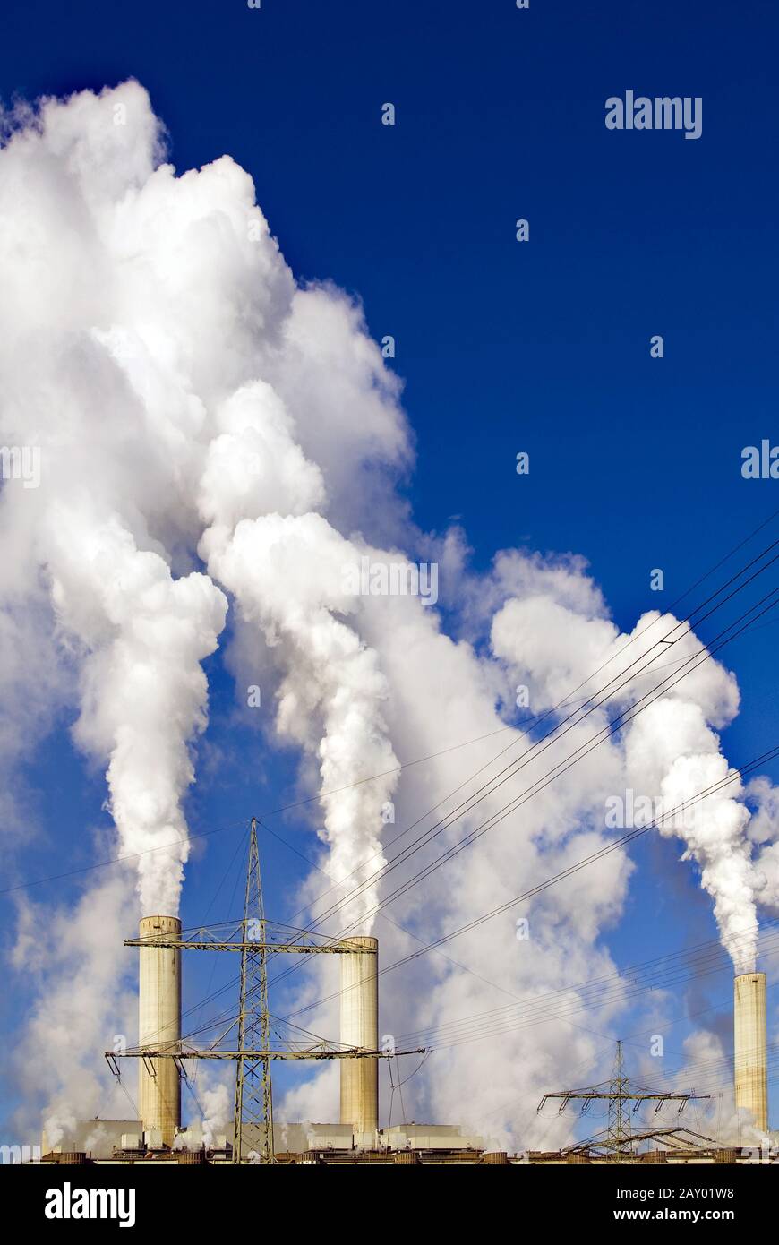 Kraftwerk Frimmersdorf Stockfoto