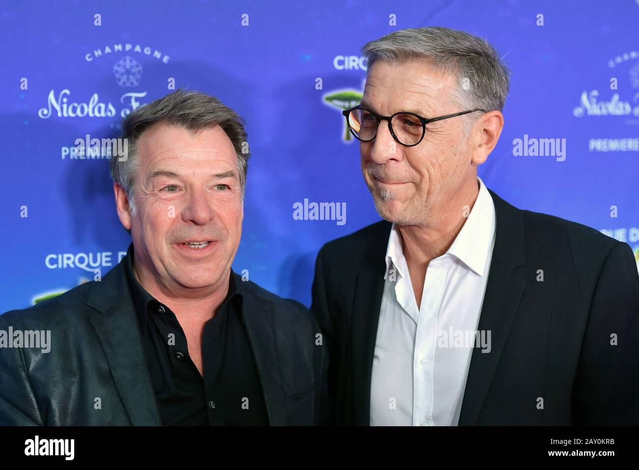 München, Deutschland. Februar 2020. Patrick LINDNER (Popsänger), mit Peter SCHAEFER. Roter Teppich, roter Teppich, Ankunft. Totem von Cirque du Soleil, am 13. Februar 2020 in München, Nutzung Worldwide Credit: Dpa/Alamy Live News Stockfoto