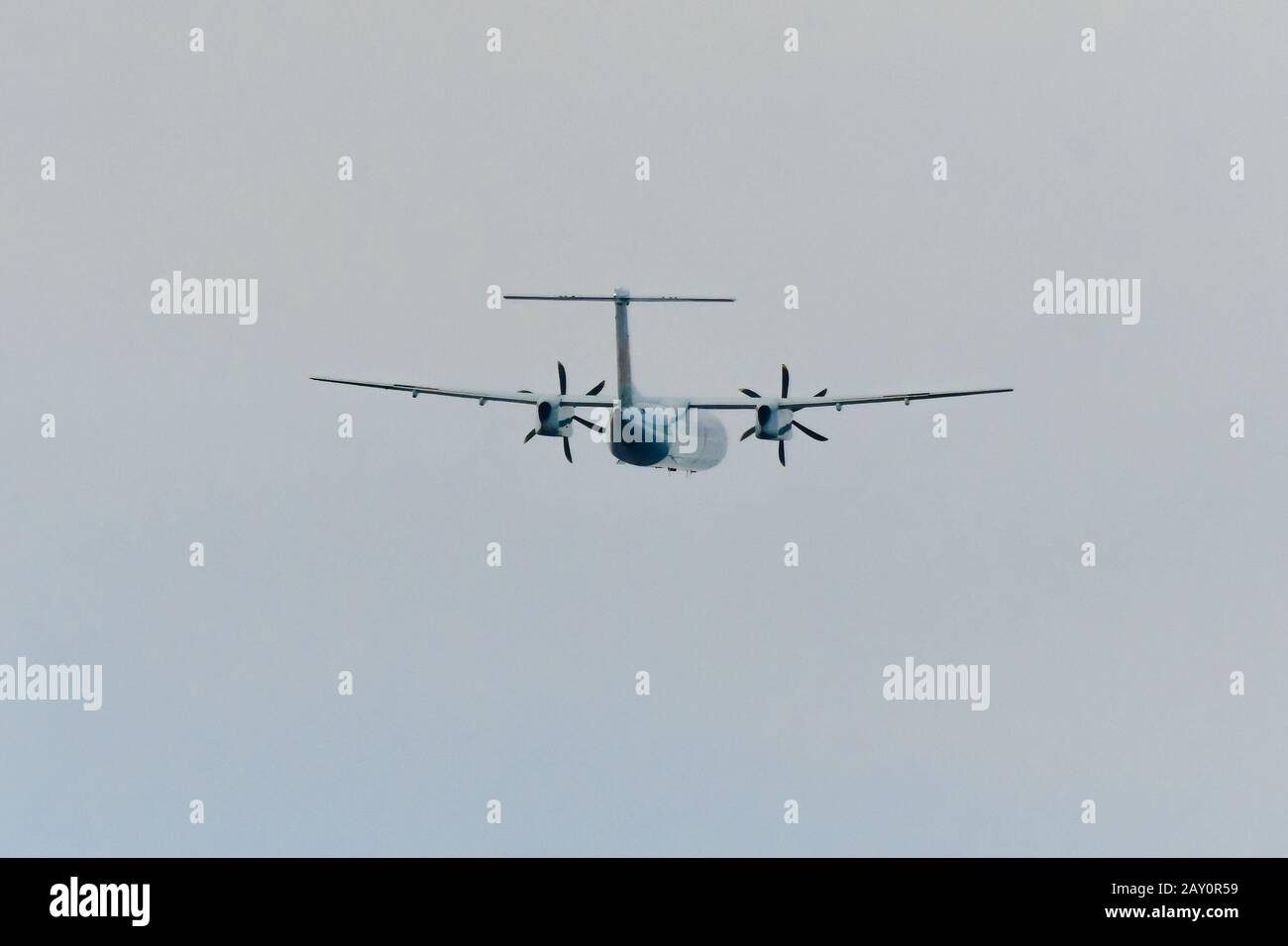Flugzeug im Flug, Kanada Stockfoto