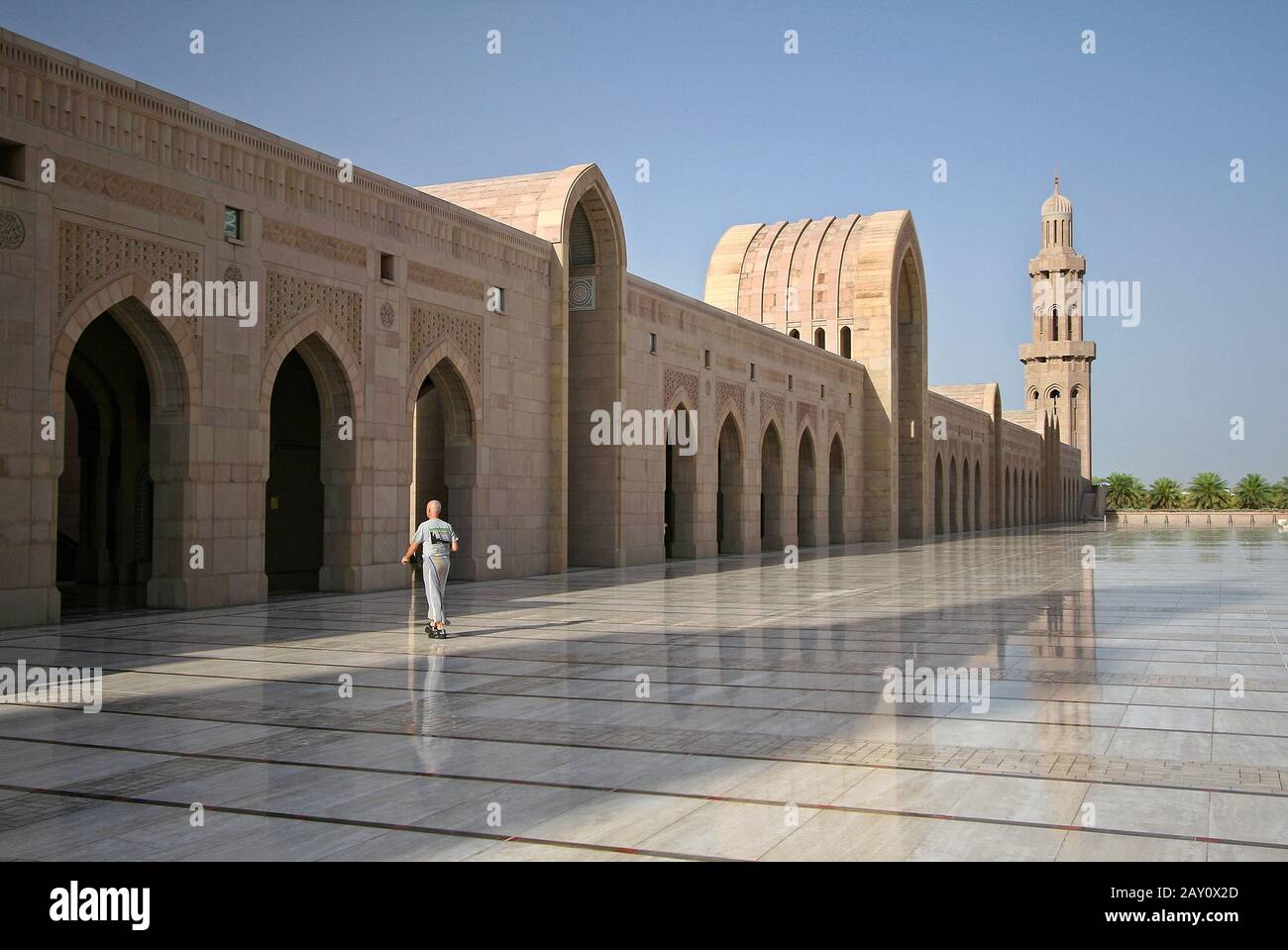 Große Moschee Maskat, Oman Stockfoto