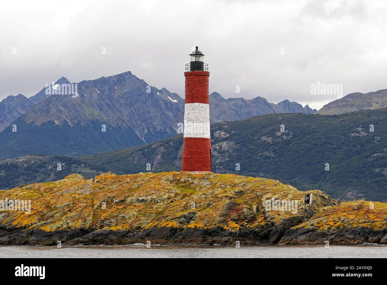 Leuchtturm von Puerto Williams Stockfoto