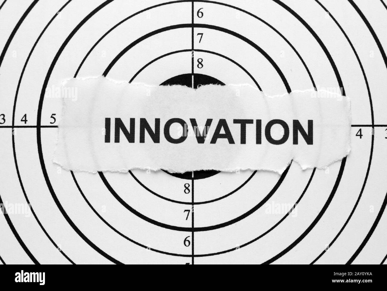 Ziel der Innovation Stockfoto