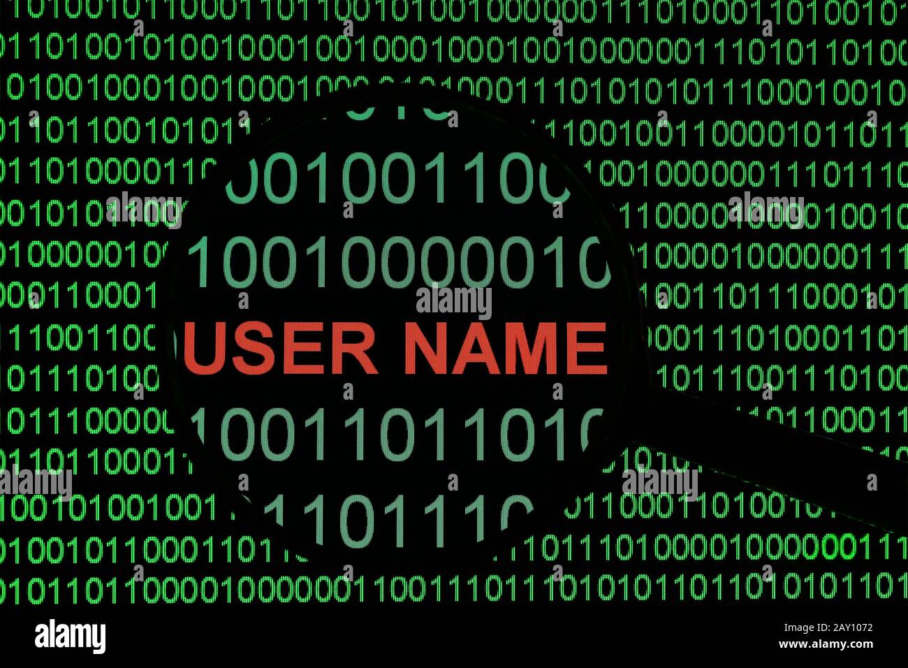 Benutzername Stockfoto