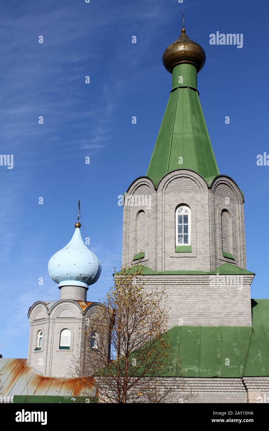 Neue russische Kirche Stockfoto