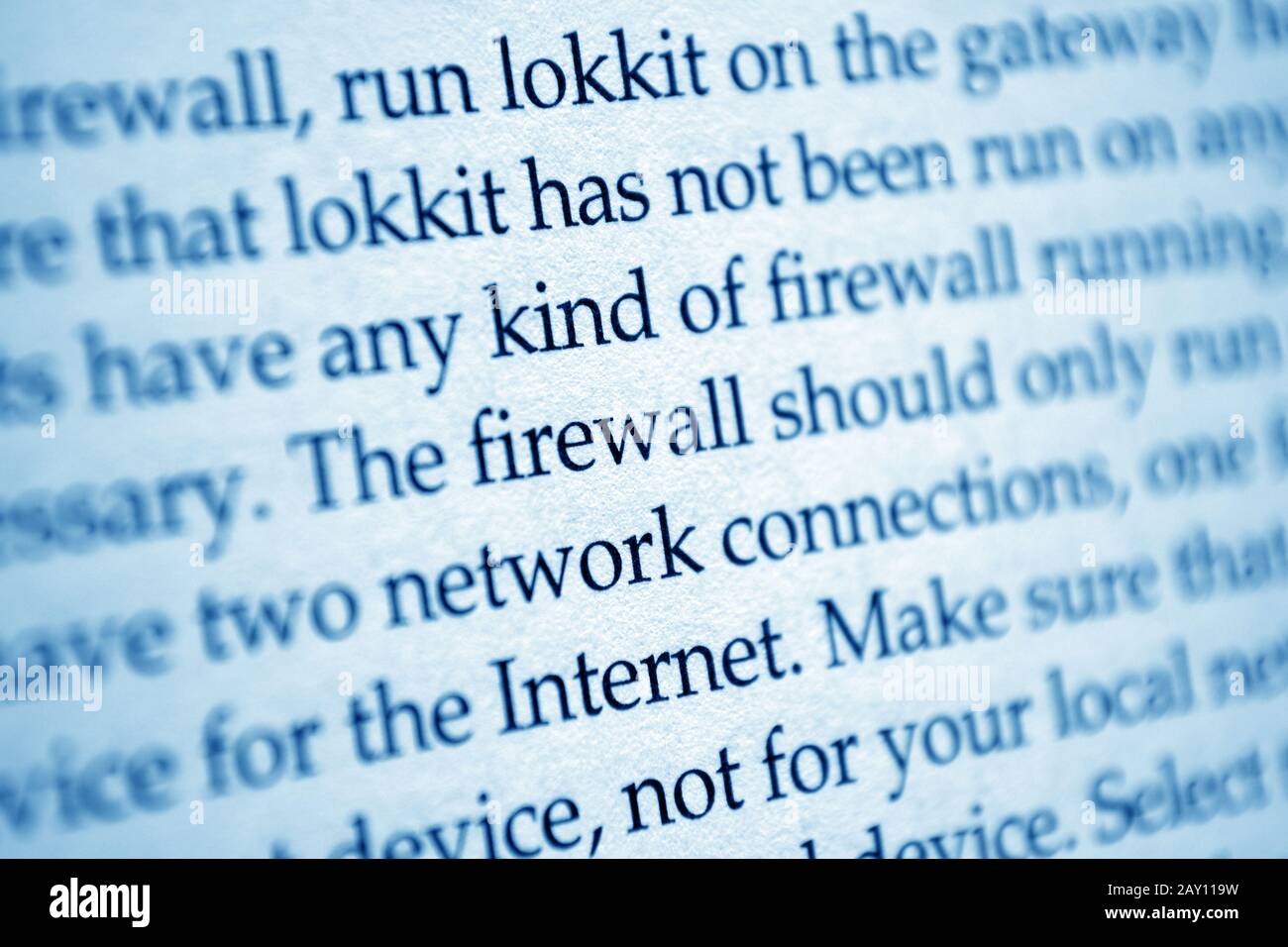 Firewall Netzwerk Internet Stockfoto