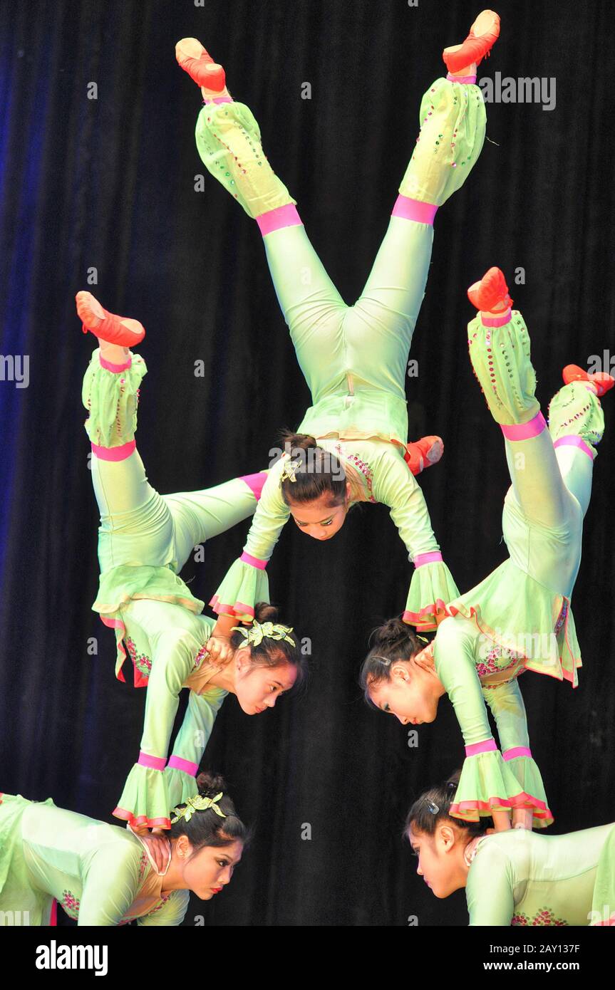 Chinesischer Zirkus, 29.10.2012, Stadt Orenburg, Sout Stockfoto