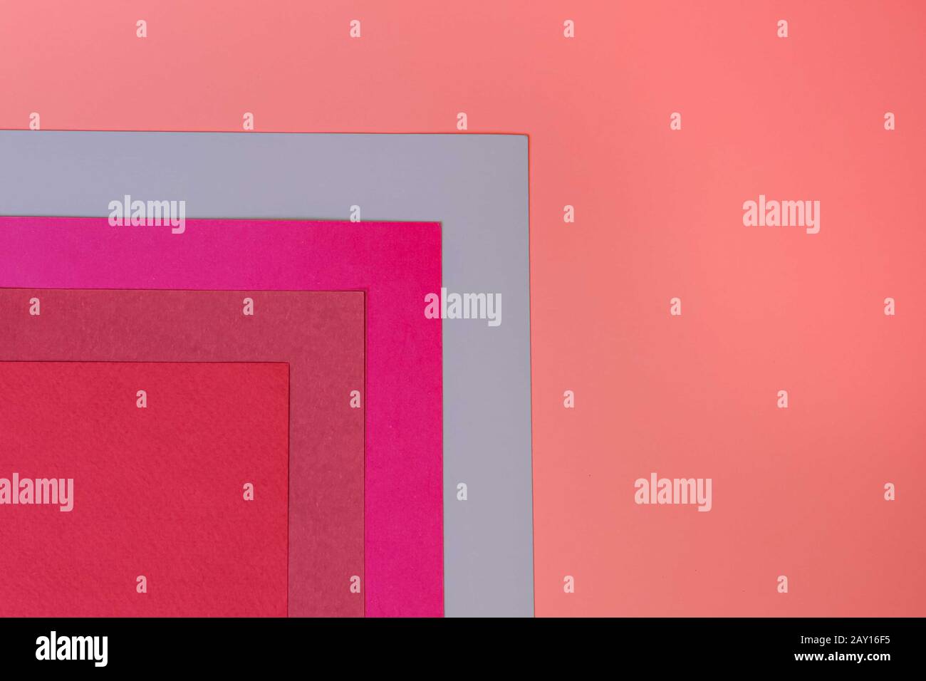 Abstrakte Geometrische bunte Papier Hintergrund. Farbe Block Konzept. Stockfoto