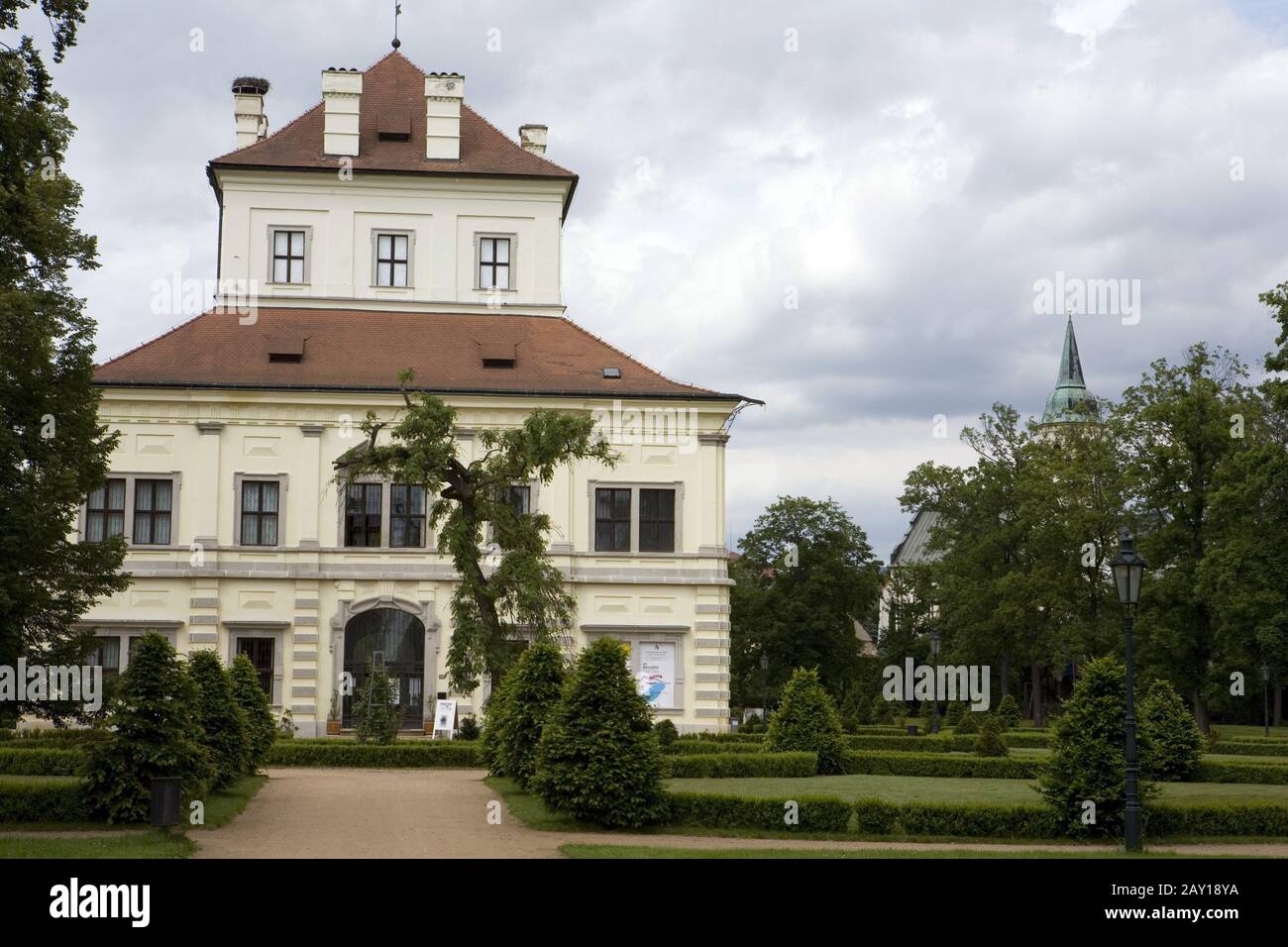 Schloss Letohrádek im Stil des Barock Stockfoto