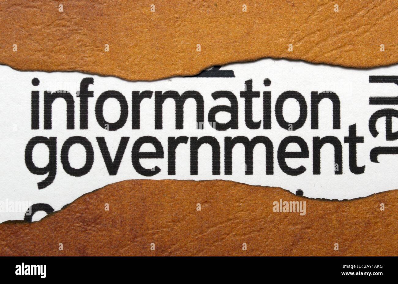 Informationen-Regierung Stockfoto