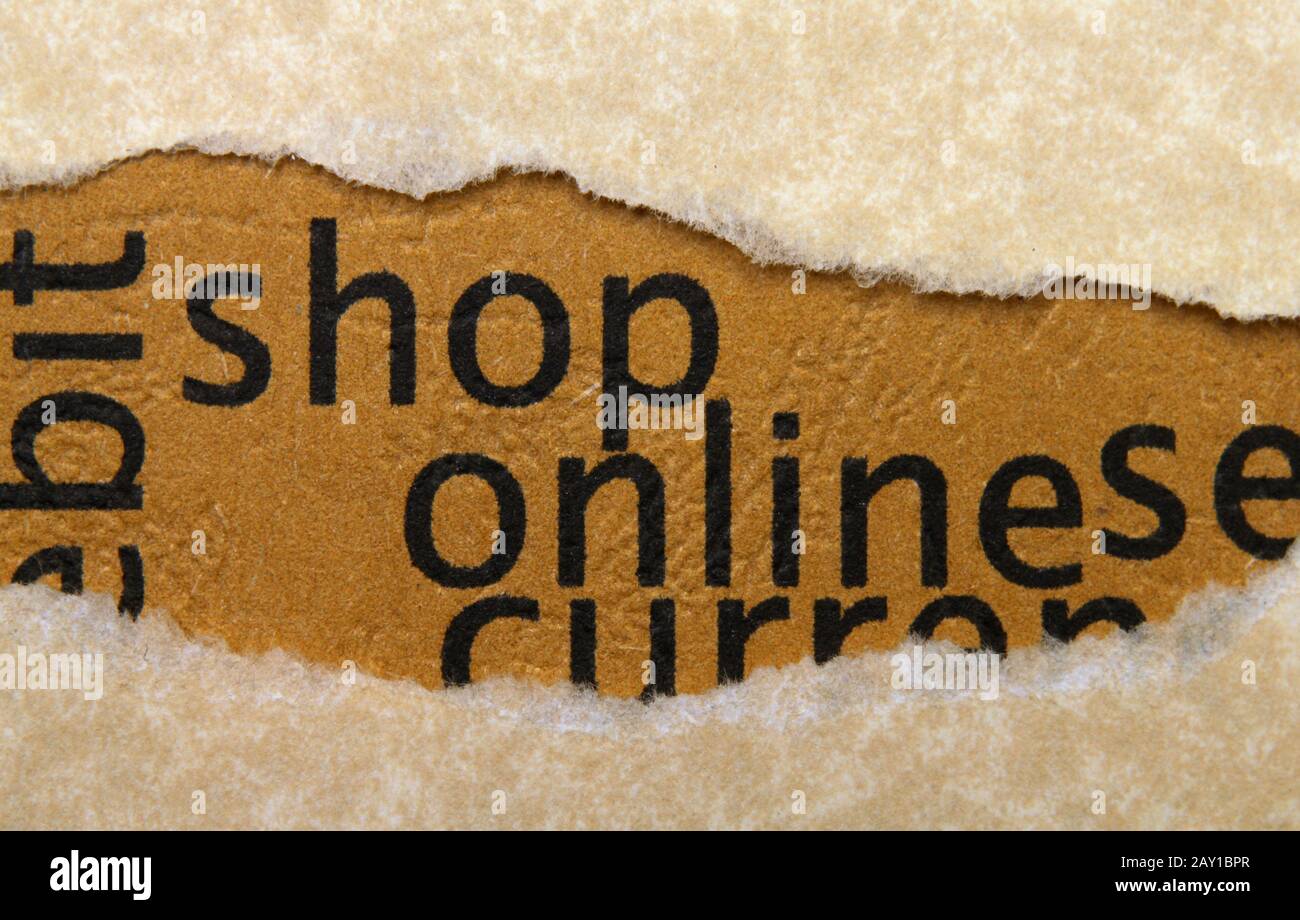 Online-Shop Stockfoto