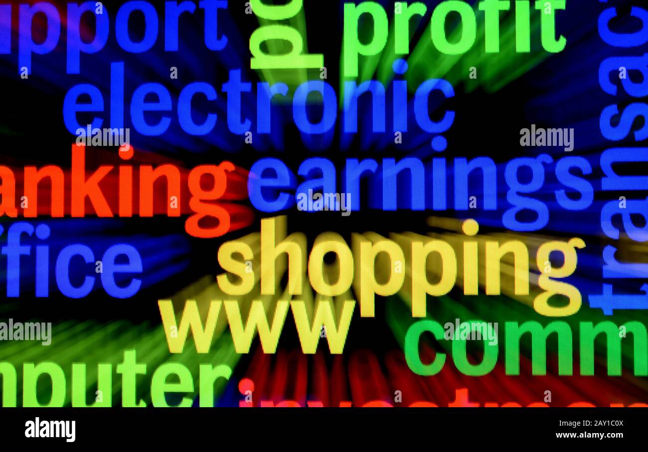 Electronic Shopping Konzept Stockfoto