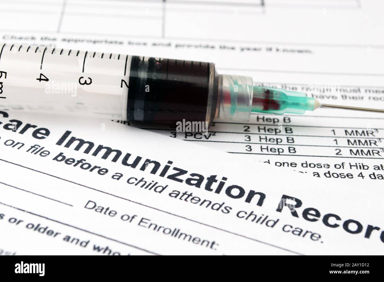 Immunisierungskonzept Stockfoto