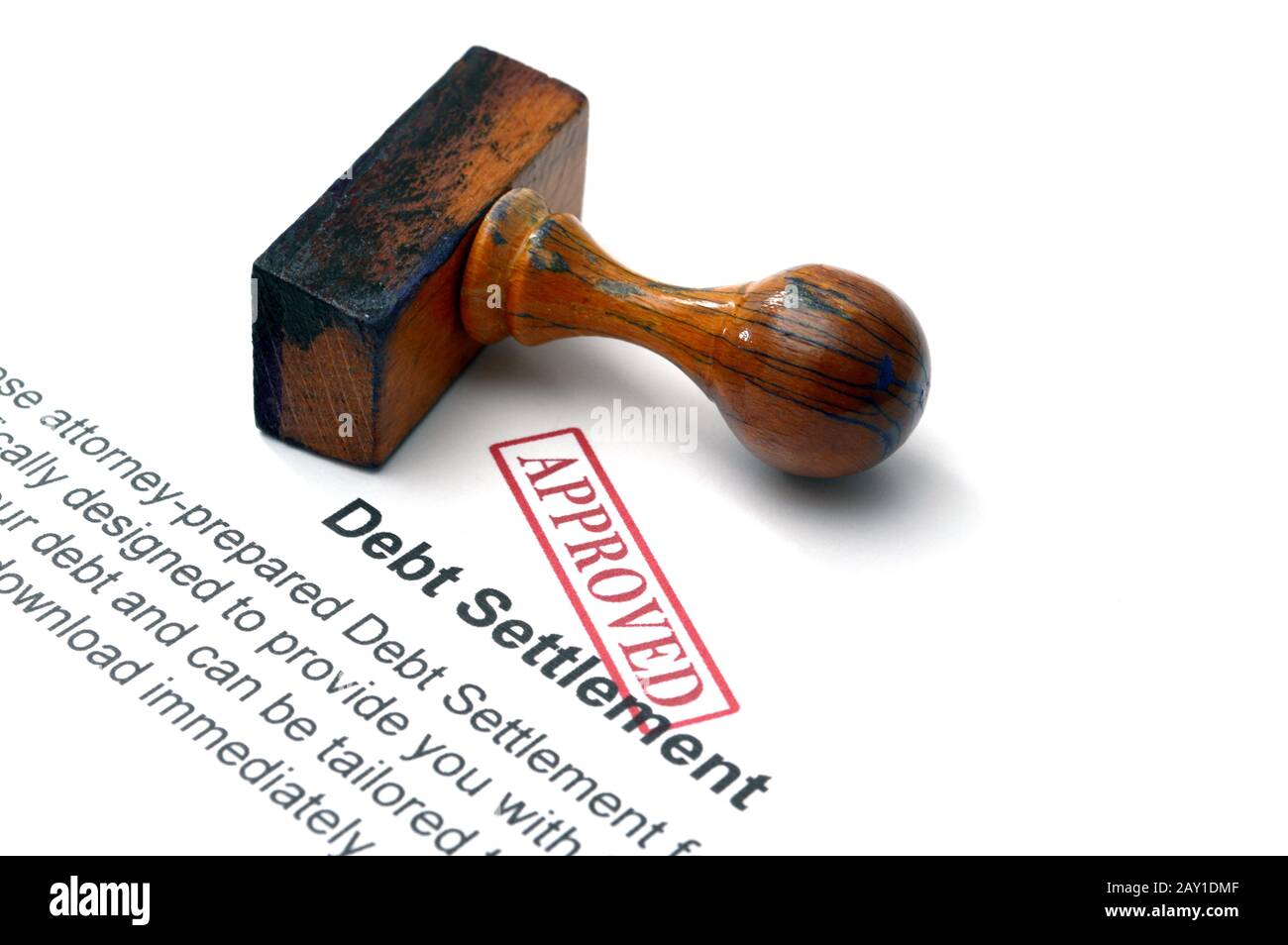 Schuldentilgung Stockfoto