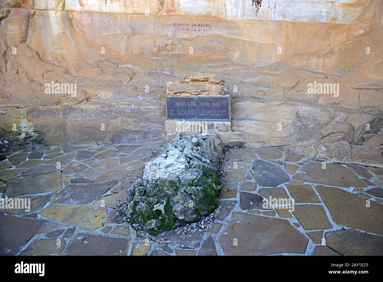 Grab des südafrikanischen Dichters, Dramatikers und Arztes Dr. Stockfoto