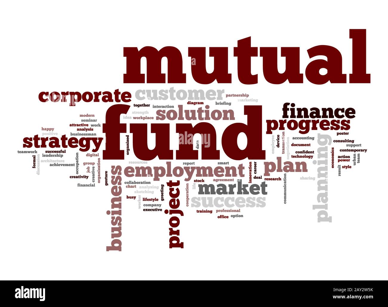 Investmentfonds Wort cloud Stockfoto