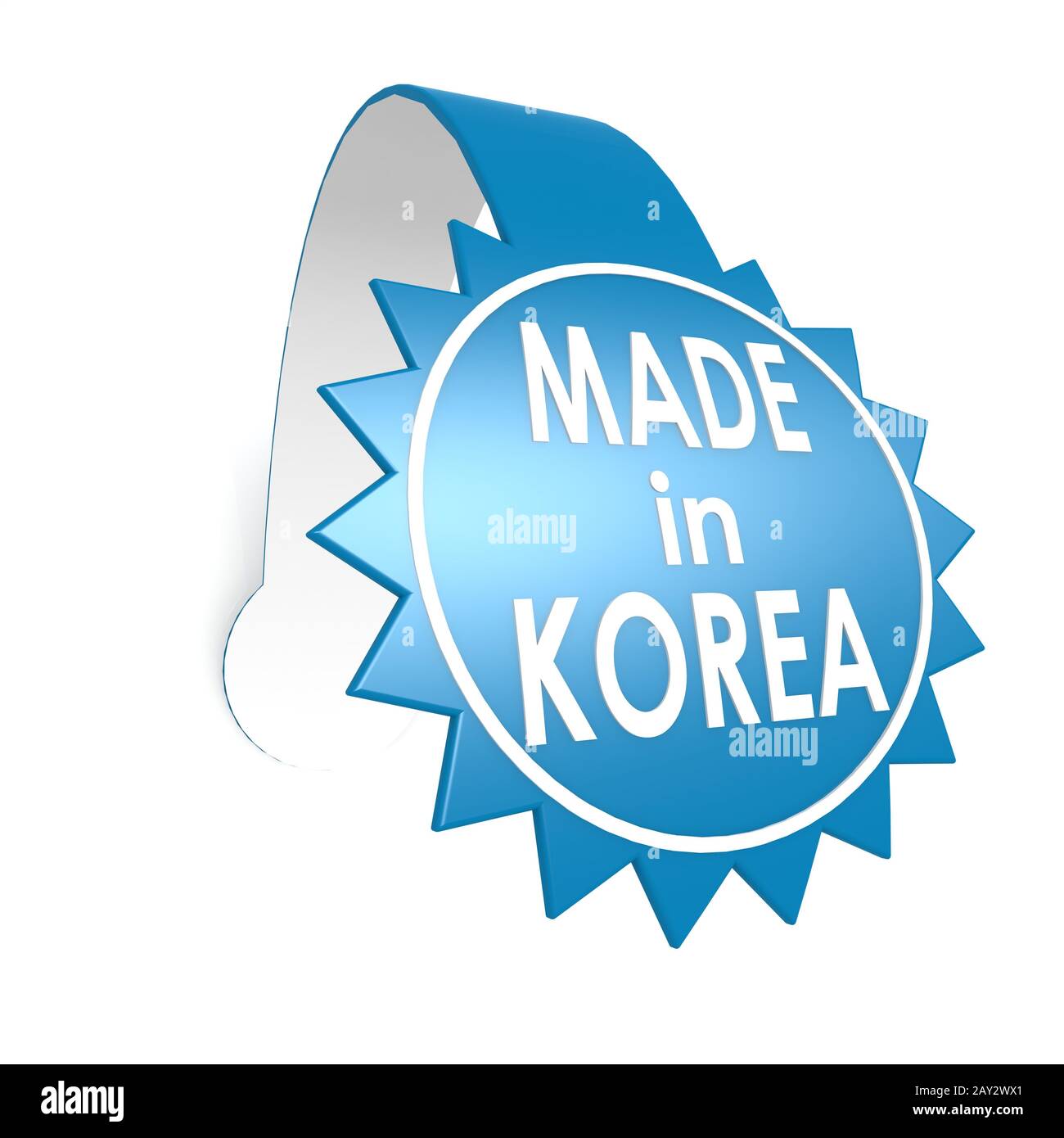 In Korea star Label Stockfoto