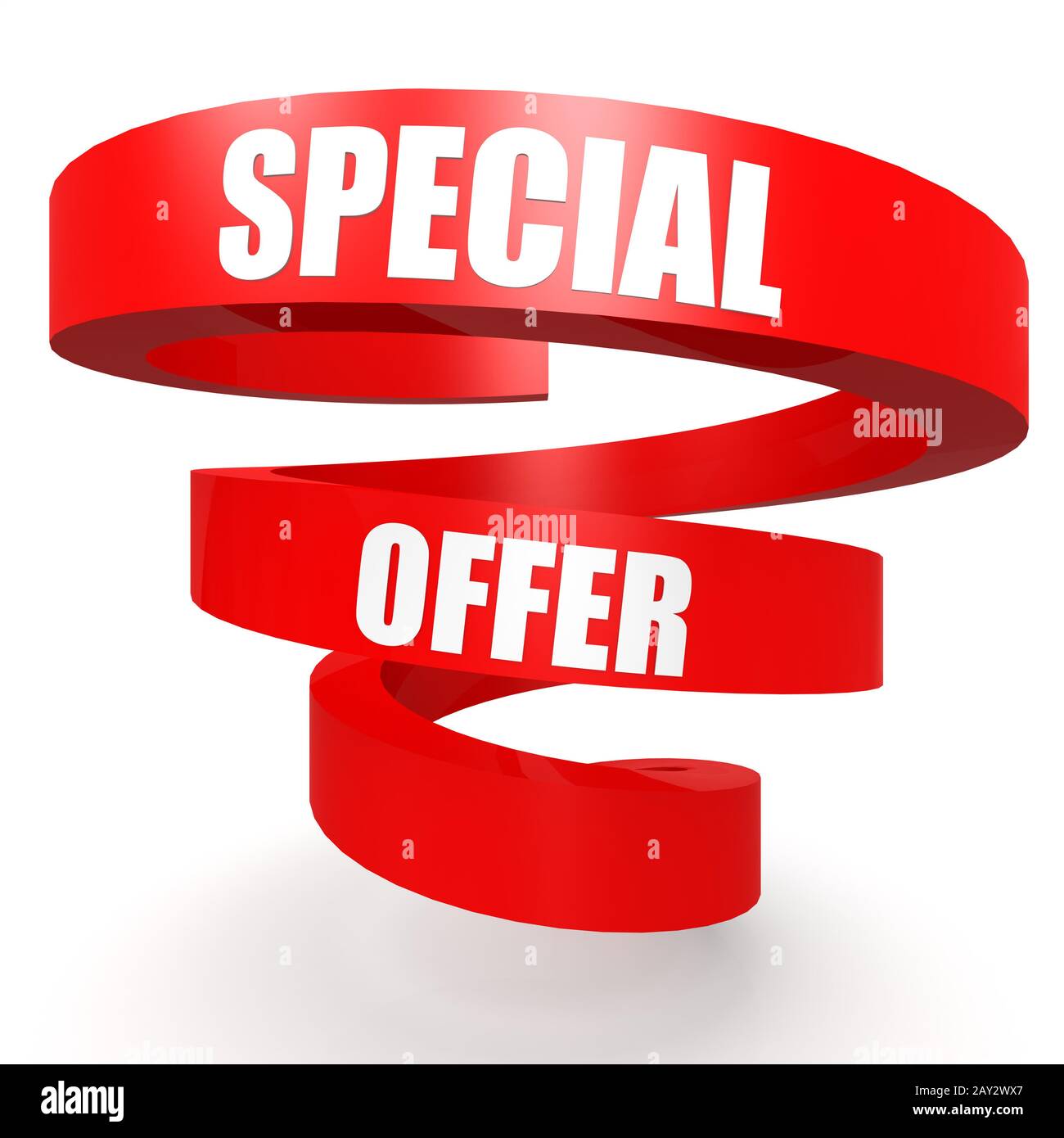 Angebot rote Helix banner Stockfoto