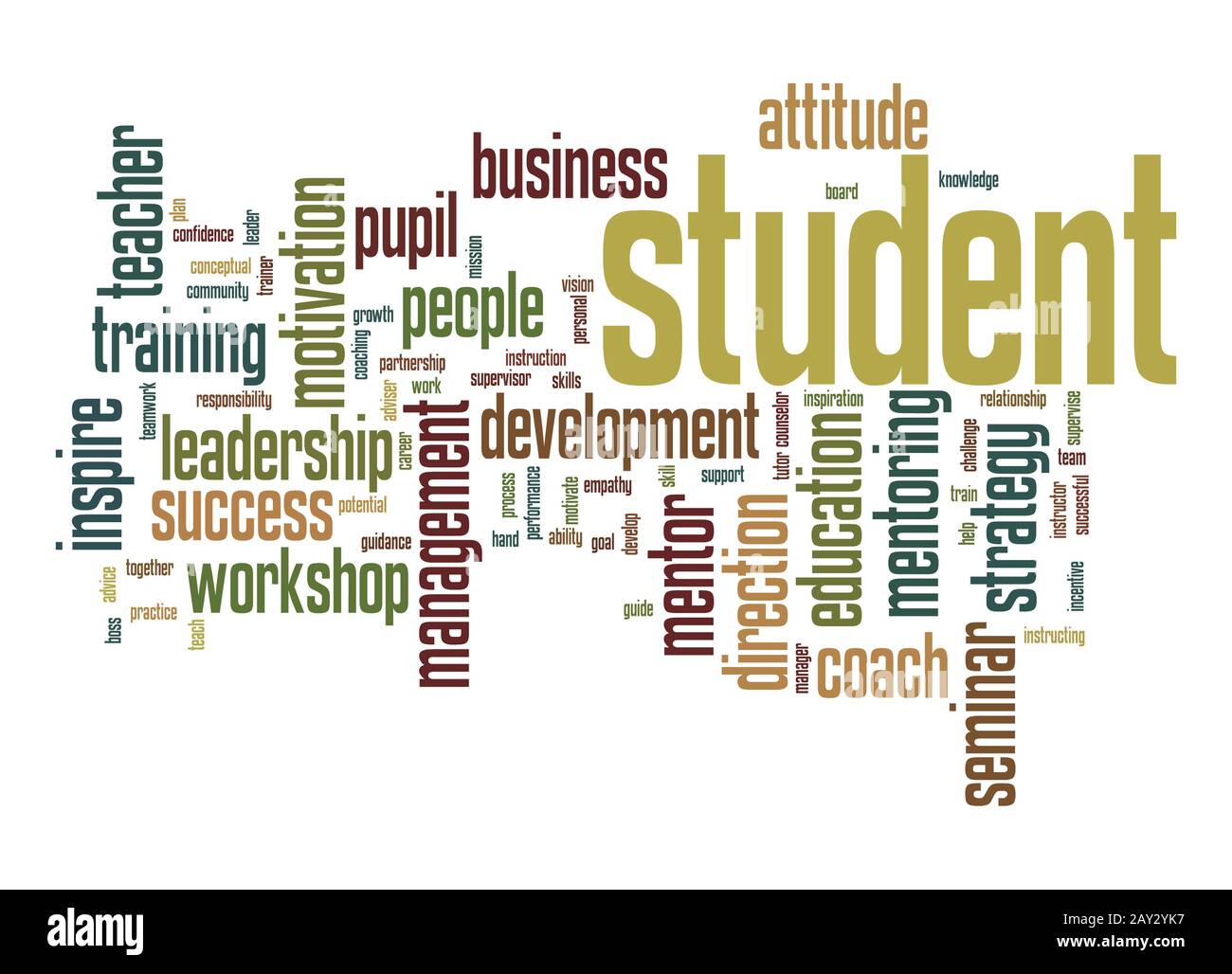 Student word Cloud Stockfoto