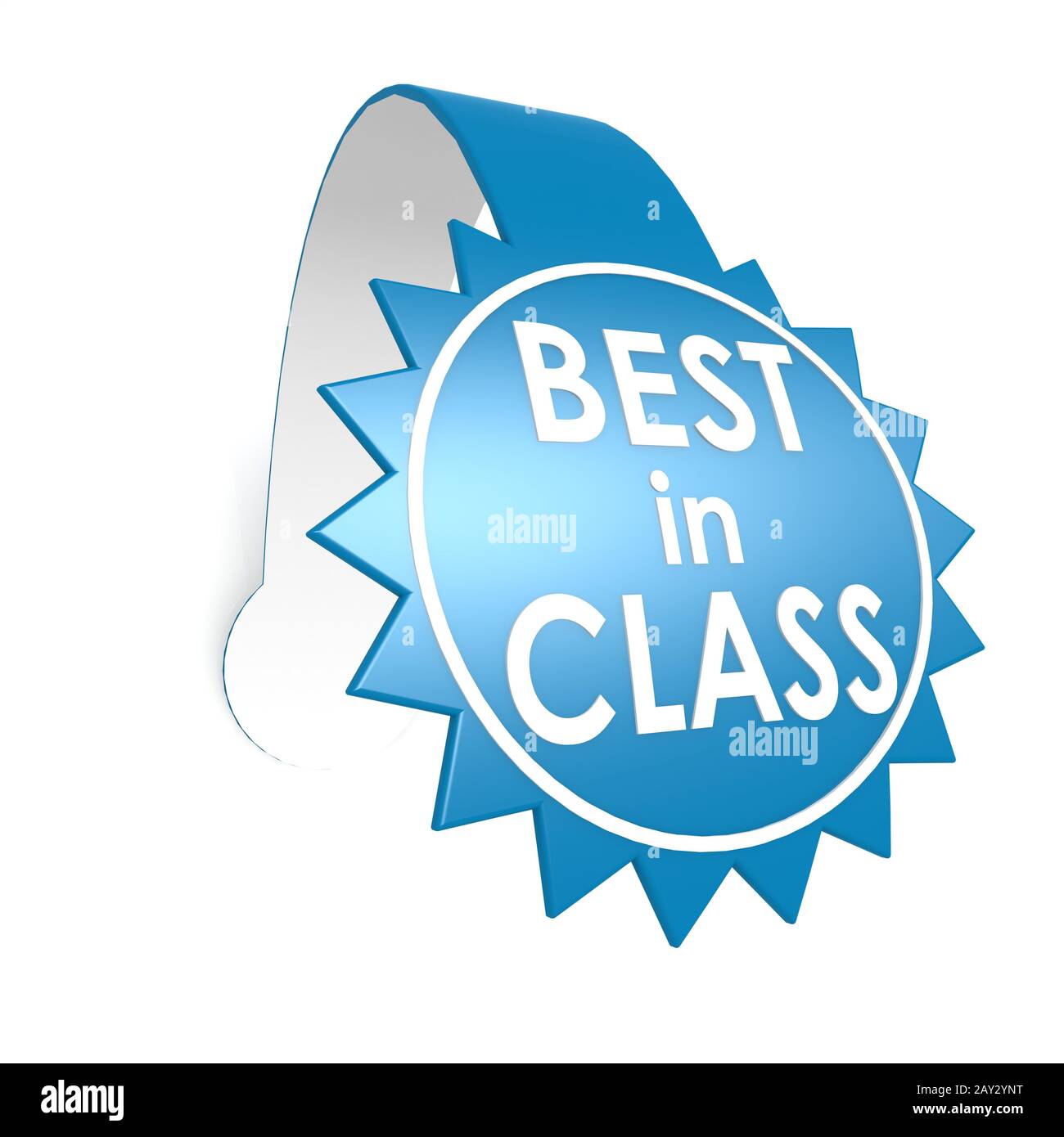 Best-in-Class"-Star Label Stockfoto