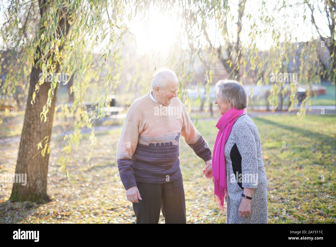 Senior paar zusammen Stockfoto